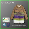 100% polyester long ladies down jacket OEM (OEKO-TEX,ISO9001,SGS Cer